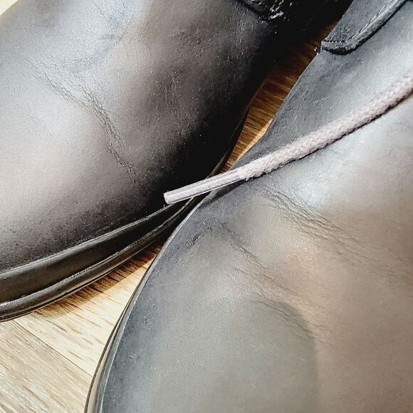 Merrell Black Veranda Butter Rum Leather Mock Clog Ankle Boot Size 8.5 Lace Up - Picture 7 of 13